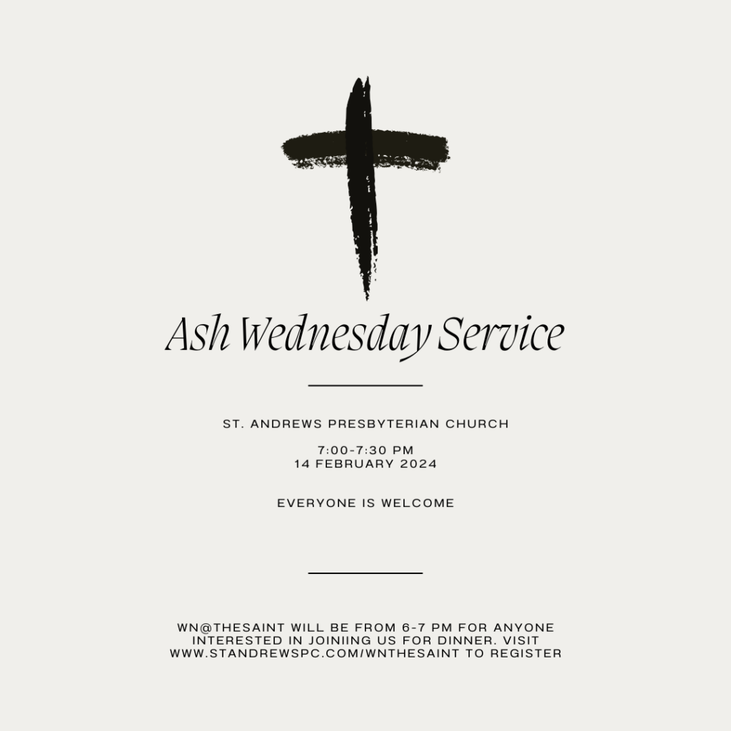 Black Cream Simple Christian Ash Wednesday Mass Flyer (Instagram Post)
