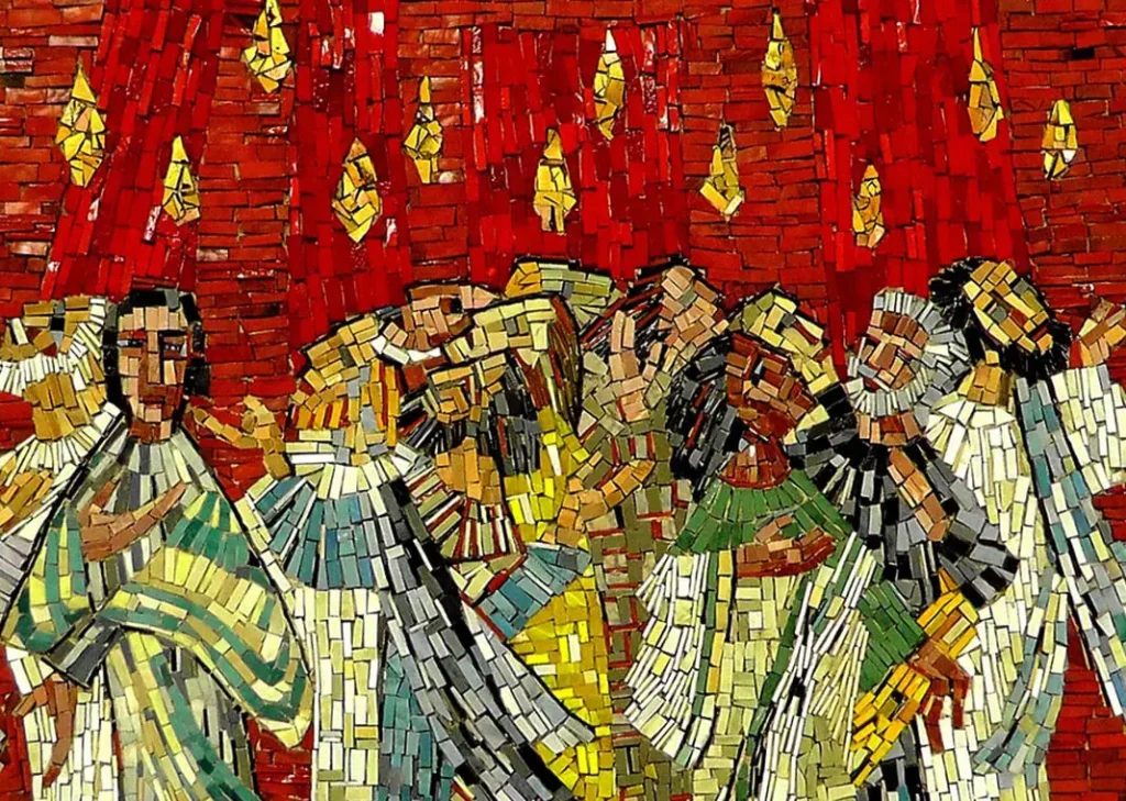 Pentecost mosaic x