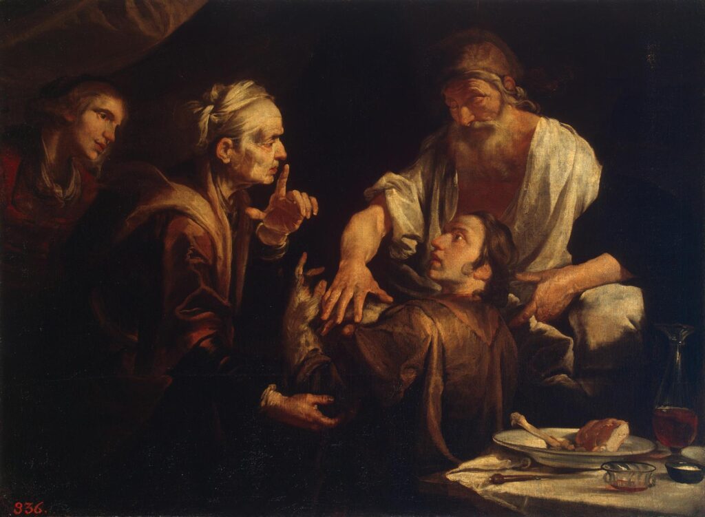 Gioachino Assereto Isaac Blessing Jacob WGA