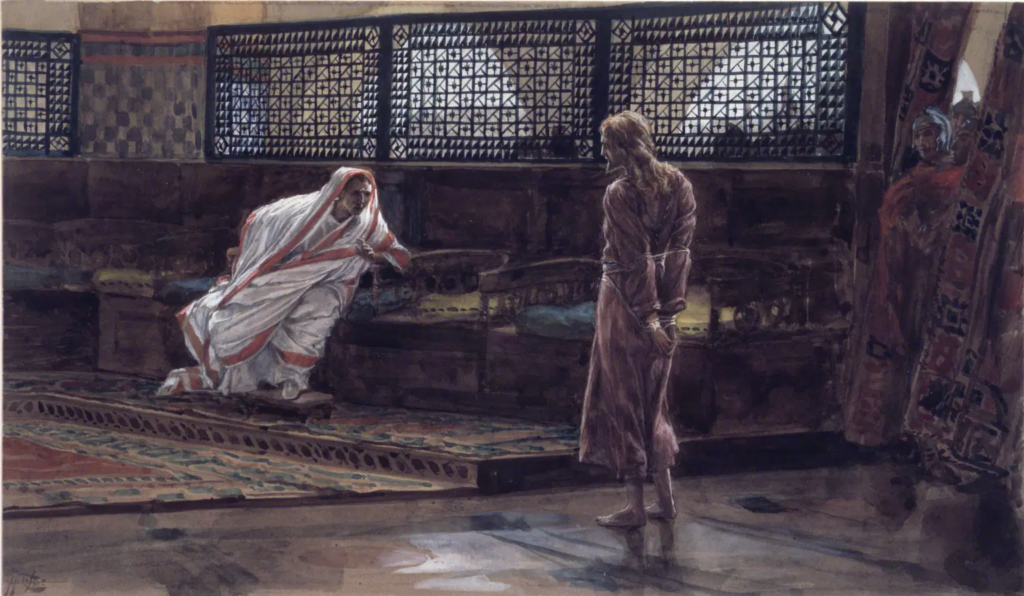 Jesus Before Pilate, First Interview (Jésus devant Pilate. Premier entretien). James Tissot